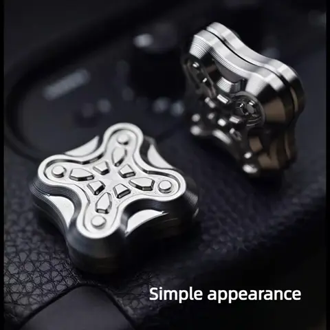 KAPEDC Original PEI Ultem Push Card, Limitless Movement Minimalist Stainless Steel Fine Texture Stress Relief Metal Fidget Toy