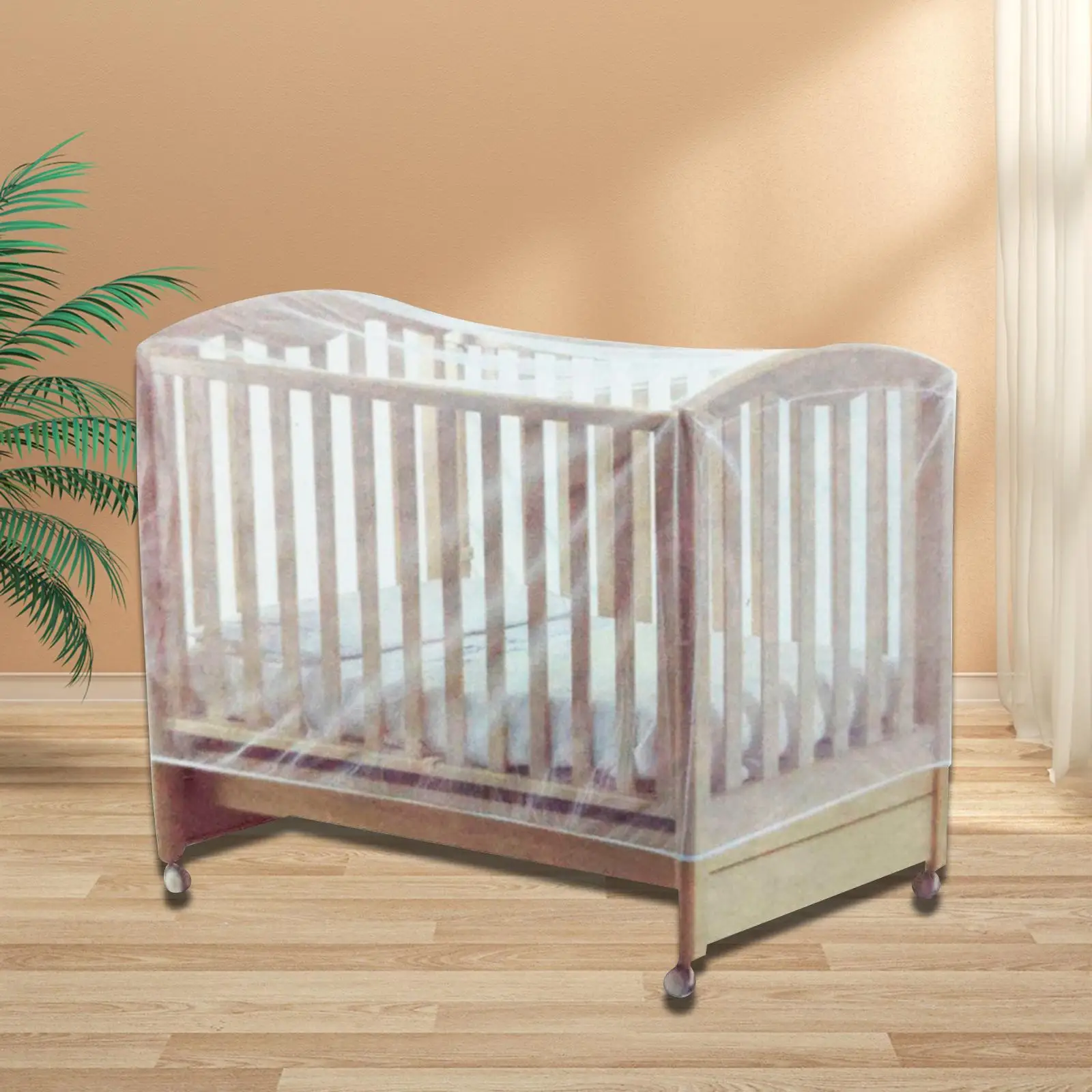 Crib Net Fine Mesh Elastic Lightweight Bed Cover Folding Netting for Travel Cots Travel Cot Beds
