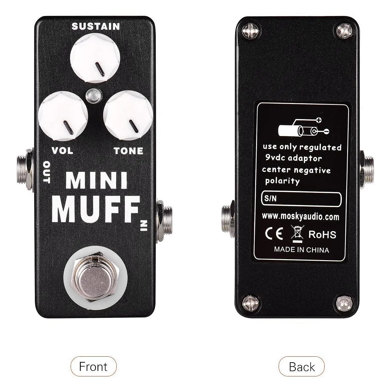 MOSKY Mini Muff Fuzz Distortion E-Gitarren-Effektpedal