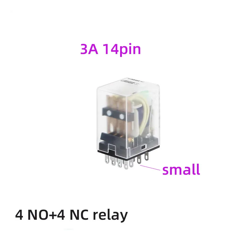 مرحلات التحكم المصغرة MY2NJ مرحل متوسط صغير AC220/380/110/24/36 فولت HH52P 54P DC24/12 فولت مرحل كهرومغناطيسي