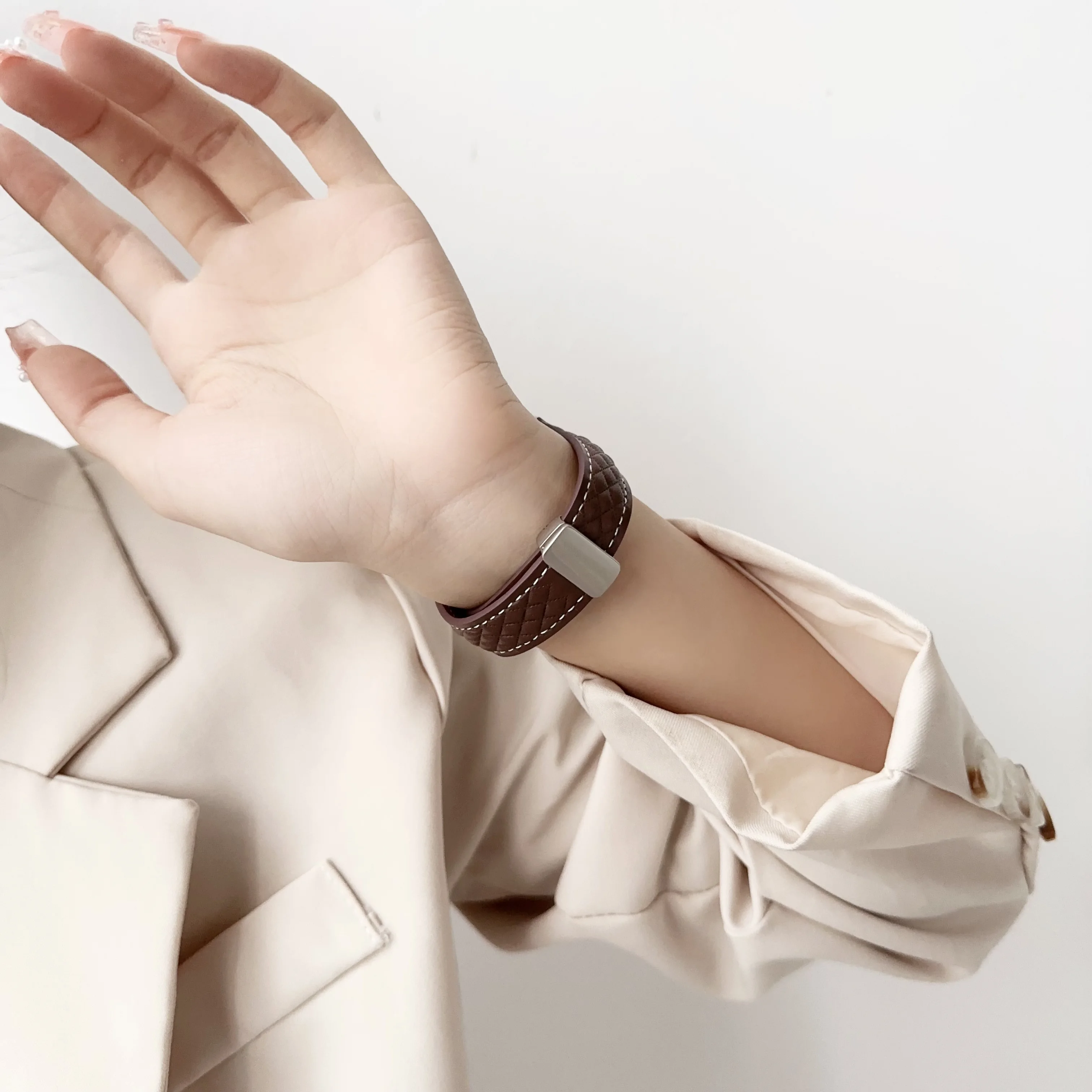 فحص ماسي لساعة أبل ، خصر صغير قابل للطي ، سوار معصم ، 38 ، مشبك تفاح 40 ، 44 ، 45 ، 8 ، 9 ، 49 ، حزام ، 8 ، 7 ، 41 ، 40 في من