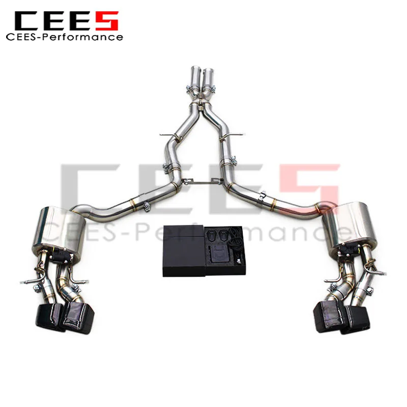 🔥 Sistema de escape completo CEES SS304 Valvetronic para Mercedes-Benz CLS550 4,7 V8 2010-2016/escape de alto rendimiento