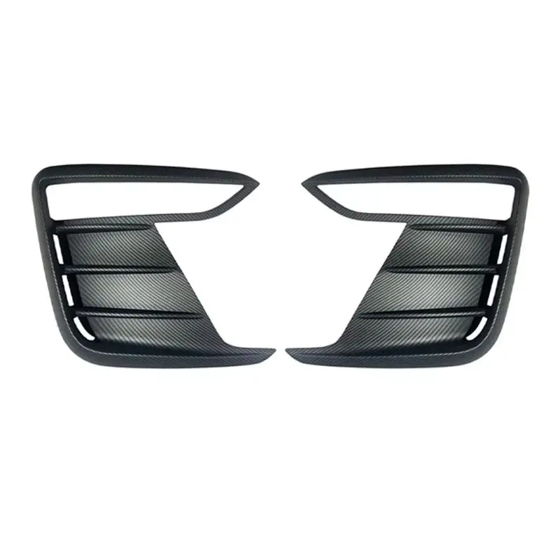 

For Tesla Model Y Juniper 2025 2026 Front Fog Lamp Frame Trim Fog Light Eyebrow Frame Decorative ABS Carbon Exterior Accessories