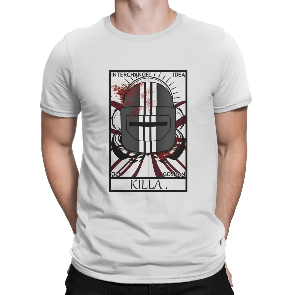 Bloody Killa Tarot Men's T Shirts Tarkov Casual Tee Shirt Short Sleeve Crew Neck T-Shirts Pure Cotton New Arrival Tops