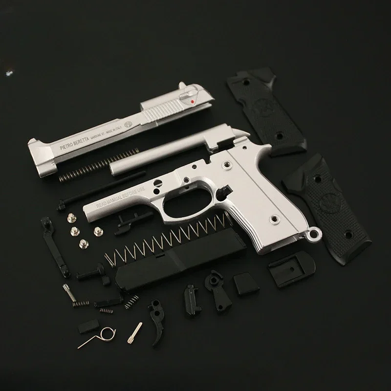 1:3 Mini  M92A1 Detachable Toy Gun Alloy 92F Pistol Model Keychain Pendant Miniature Pistola Collection Toy Boys Gifts