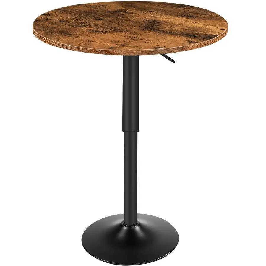 

Bar Table, HeightAdjustable Round Pub Table 2735.4 Inches with Sturdy Base, Modern Style, Easy to Assemble, Suitable for Small S