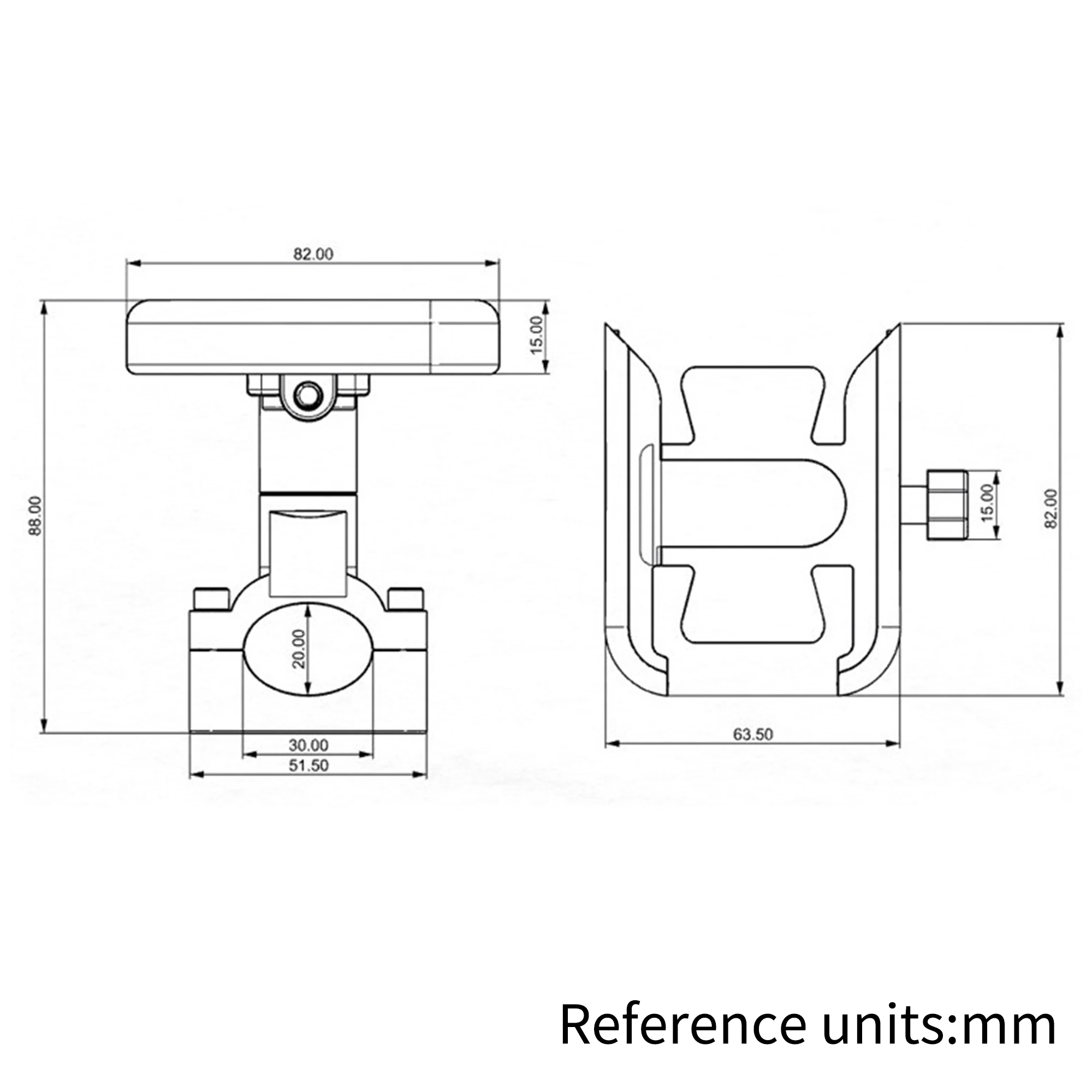 Motorrad Handy halter 4-1/4 Zoll Bildschirm Lenker Spiegel Basis 6,5 ° rotierende Fahrrad Roller Renn zubehör