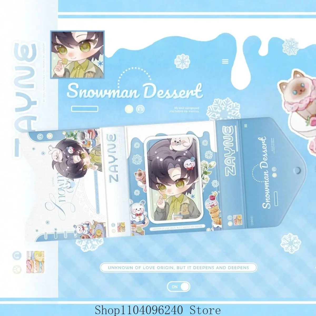 

Игра Love and Deepspace Zayne Caleb, конверт для косплея, сумка для карт, мультяшная книга для карт, сумки для хранения фотоальбомов, держатели для карт, подарок