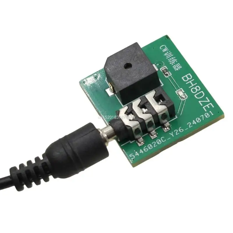 Lightweight CW Morse Code Practice Tool Morse Key Trainer With LED Beepers For All Skill Morse Code Training