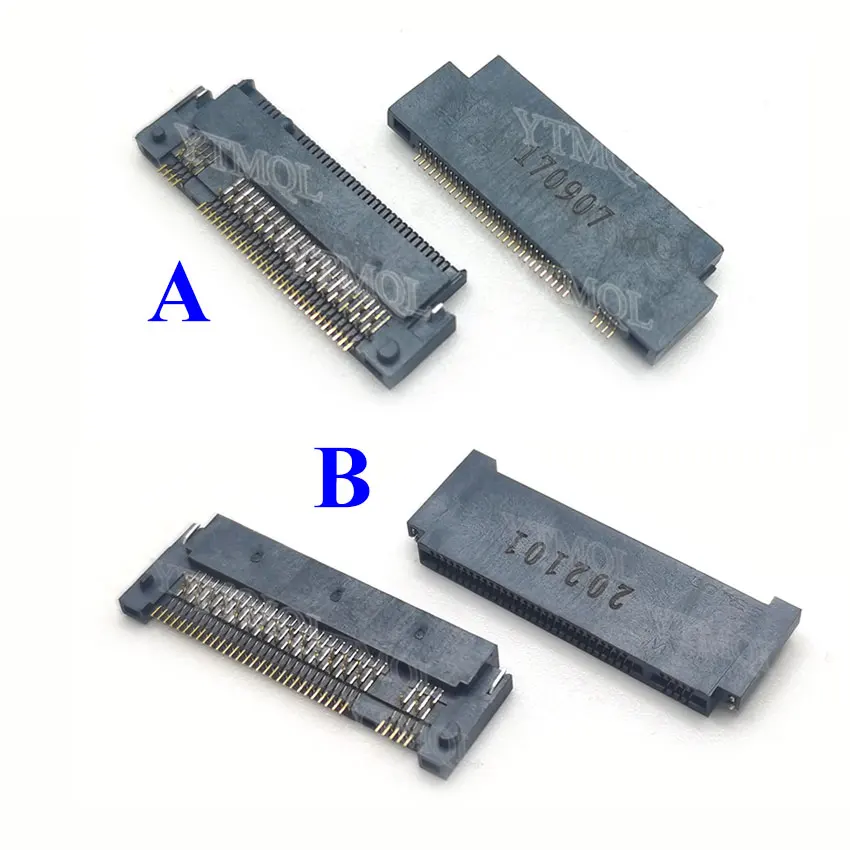 1pcs M.2 NGFF 67pin H=1.5MM 2.15mm pitch 0.5mm M.2 Connector 67P M KEY NGFF interface socket SSD socket