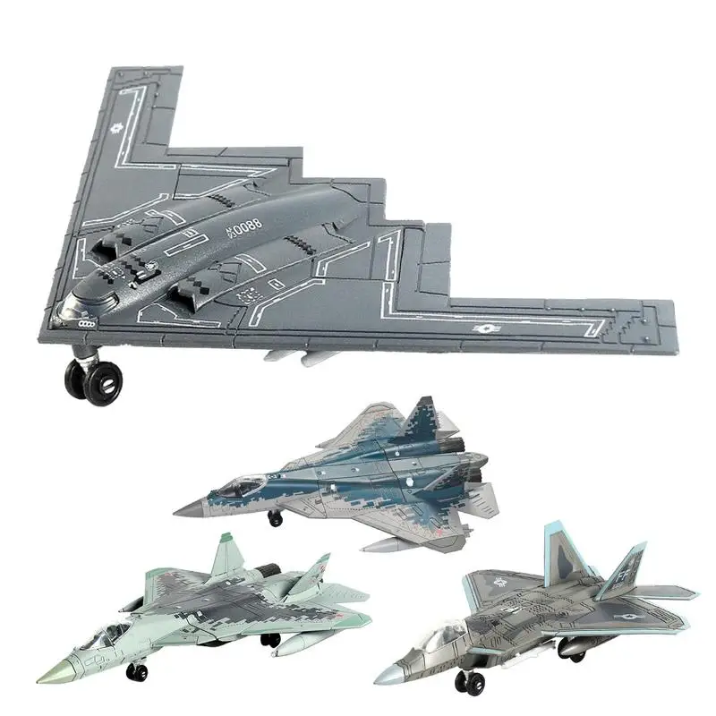 

Aircraft Assembly Toy Set Simulation Fighter Aircraft Building Toy Alloy Assembly Science Toys For Children Airplane Toy model