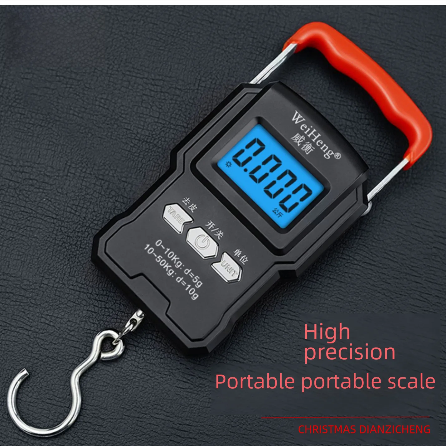

Weiheng Portable Electronic Scale, 50kg High-Precision Hanging Hook Scale for Household Grocery