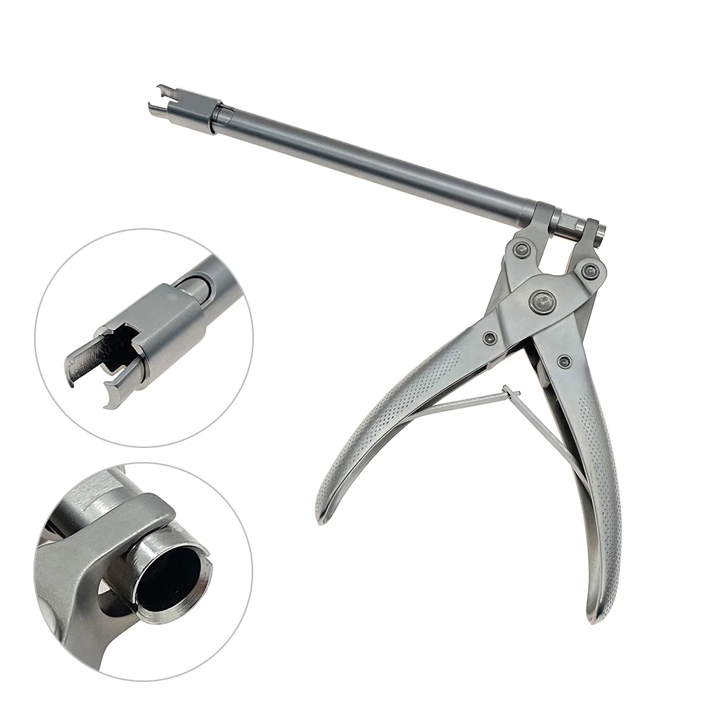 

Gun-Type Nail Holding Forceps for Spinal Lumbar Vertebra Frog Type Reduction Forceps Orthopedic Instrument