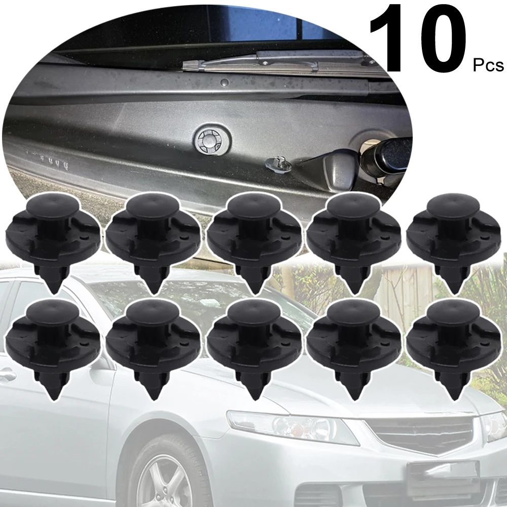 10Pcs For Honda Accord 2003 - 2015 Civic CR-V Jazz Fit NSX S2000 Bumpers Wheel Arch Body Lining Facia Splash Guard Clips Rivet