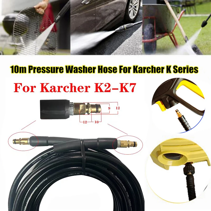 Arruela de alta pressão para Karcher, K2, K3, K4, K5, K6, K7, limpeza de lavagem de carros, spray de água, substituição de lança, pistola, bocal Wand