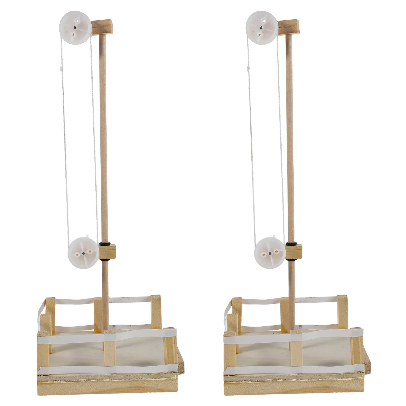 

2Pcs Wooden Flag Pole DIY Kit for Kids Hands-on Flag Raising Station Building Set for Patriotic Classroom Outdoor Play