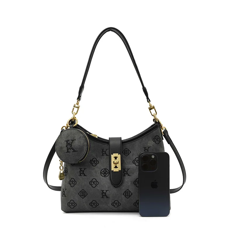 

Зимняя практичная сумка через плечо с монограммой 2024, женская шикарная пригородная сумка через плечо, роскошная сумка «день-ночь», повседневная сумка на ремне