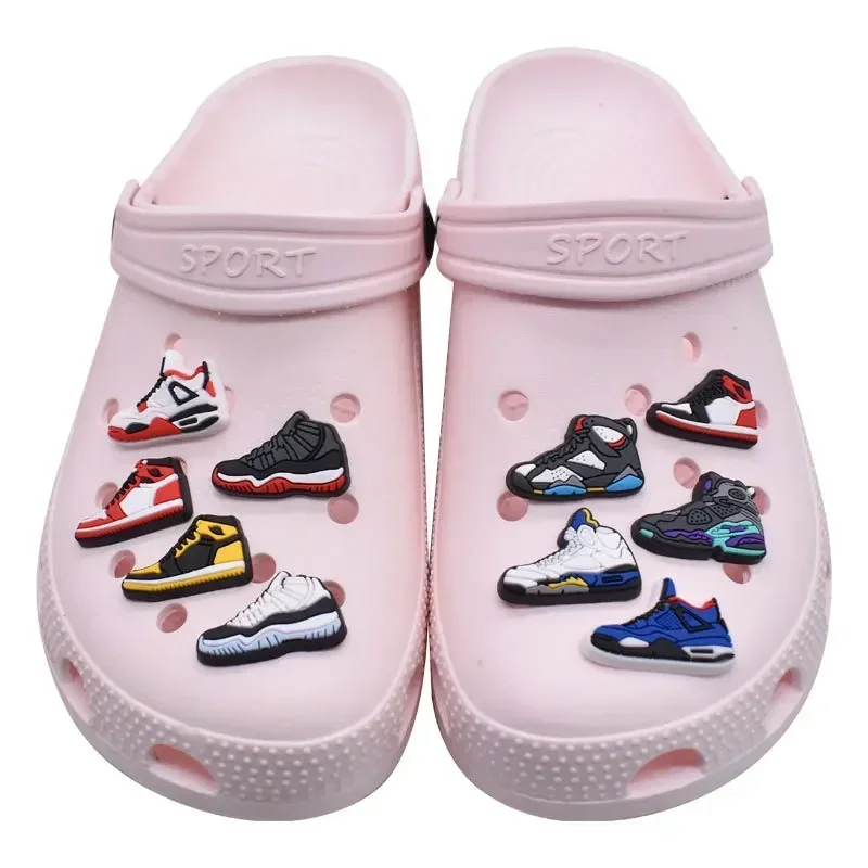 12-teiliges Set für Kinder, Männer und Frauen: Schuh-Charms für Sneaker, Cartoon-Sandalen-Dekorationen, Schuhzubehör, Großpackung, Neu – Detail 1