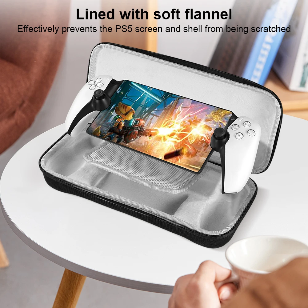 EVA Hard กระเป๋าถือสําหรับ PlayStation Portal รีโมทคอนโทรลพกพากระเป๋าถือ Anti-DROP กระเป๋าเดินทางสําหรับ PS Portal อุปกรณ์เสริม