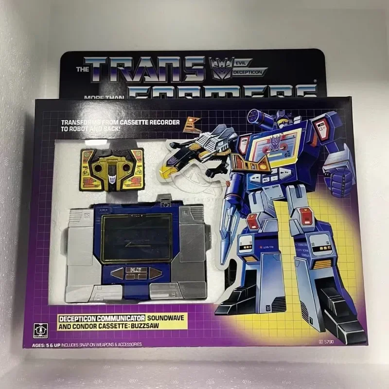 In stock Transformers toys US version G1 84-86 KO Soundwave And Buzzsa Model Robot Collection Action Figure Toy Gift Hobby