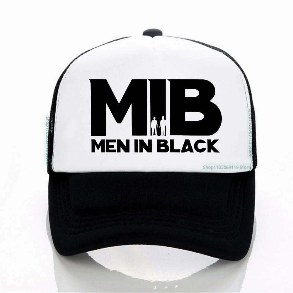 

MIB Men in Black Movie breathable Baseball Cap Summer Fashion Men's adjustable Truck Hat Unisex Outdoors Sunshade Hip-hop Caps