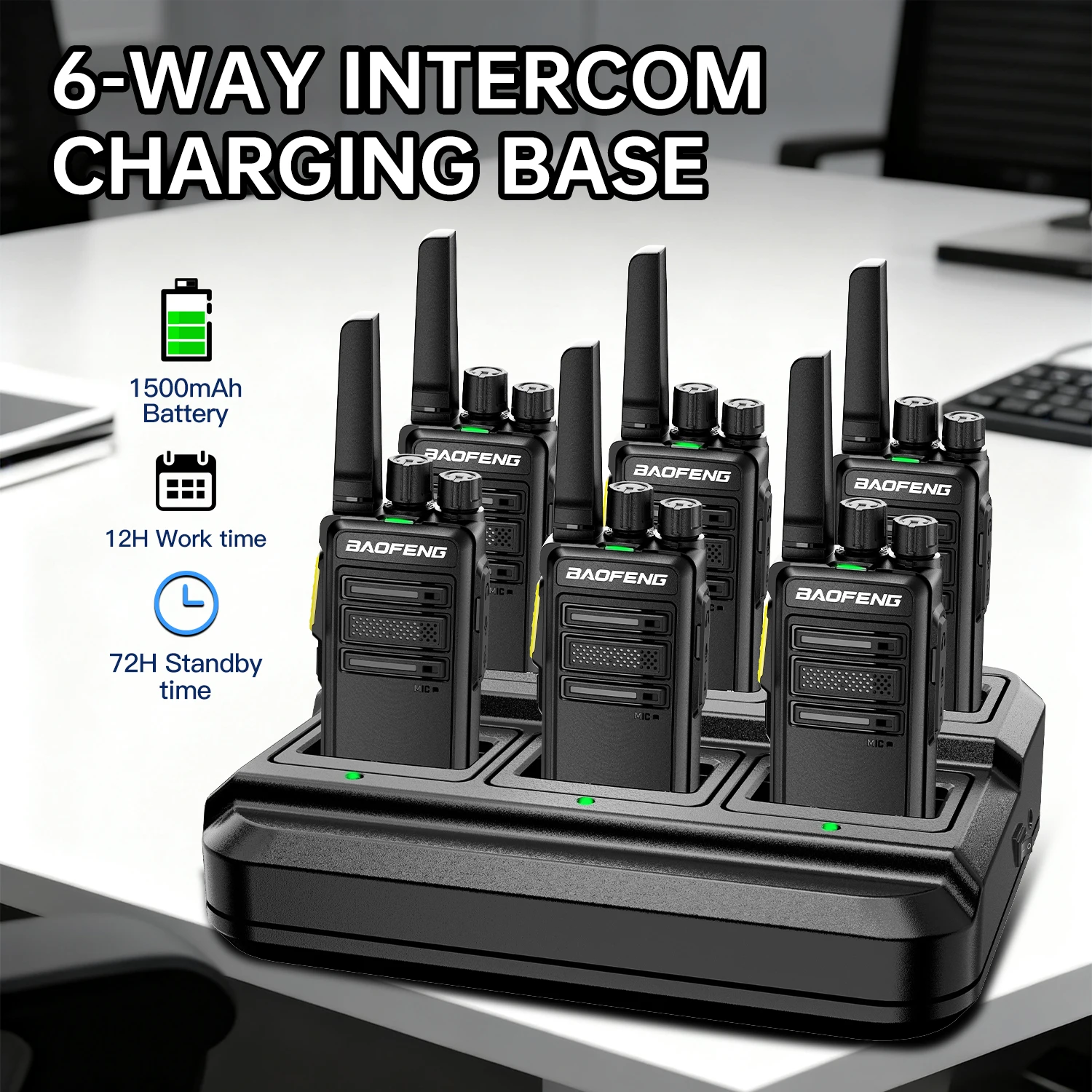 6 stücke Baofeng GMSK Digital Walkie Talkie BD-V12B UHF Verschlüsselt Anruf Noise Reduction HD Drahtlose Kopie Frequenz Radio BF-888S upgr – Detail 1