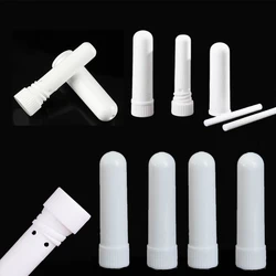 50Pcs Empty Portable Plastic Perfume Nasal Inhaler Tubes w/ Wicks Blank Nasal Inhaler Container For Aromatherapy Essential Oil