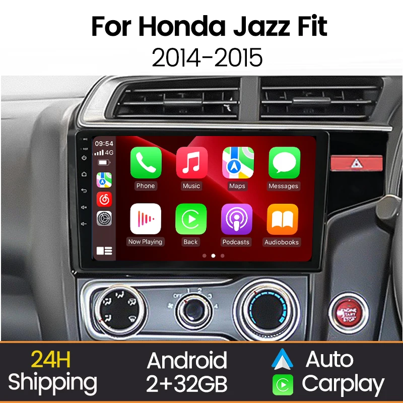 MEKEDE 10-Zoll Android Auto Autoradio für HONDA FIT JAZZ 2014 2015 Multimedia-Videoplayer GPS-Navigation Kabelloses Carplay Stereo