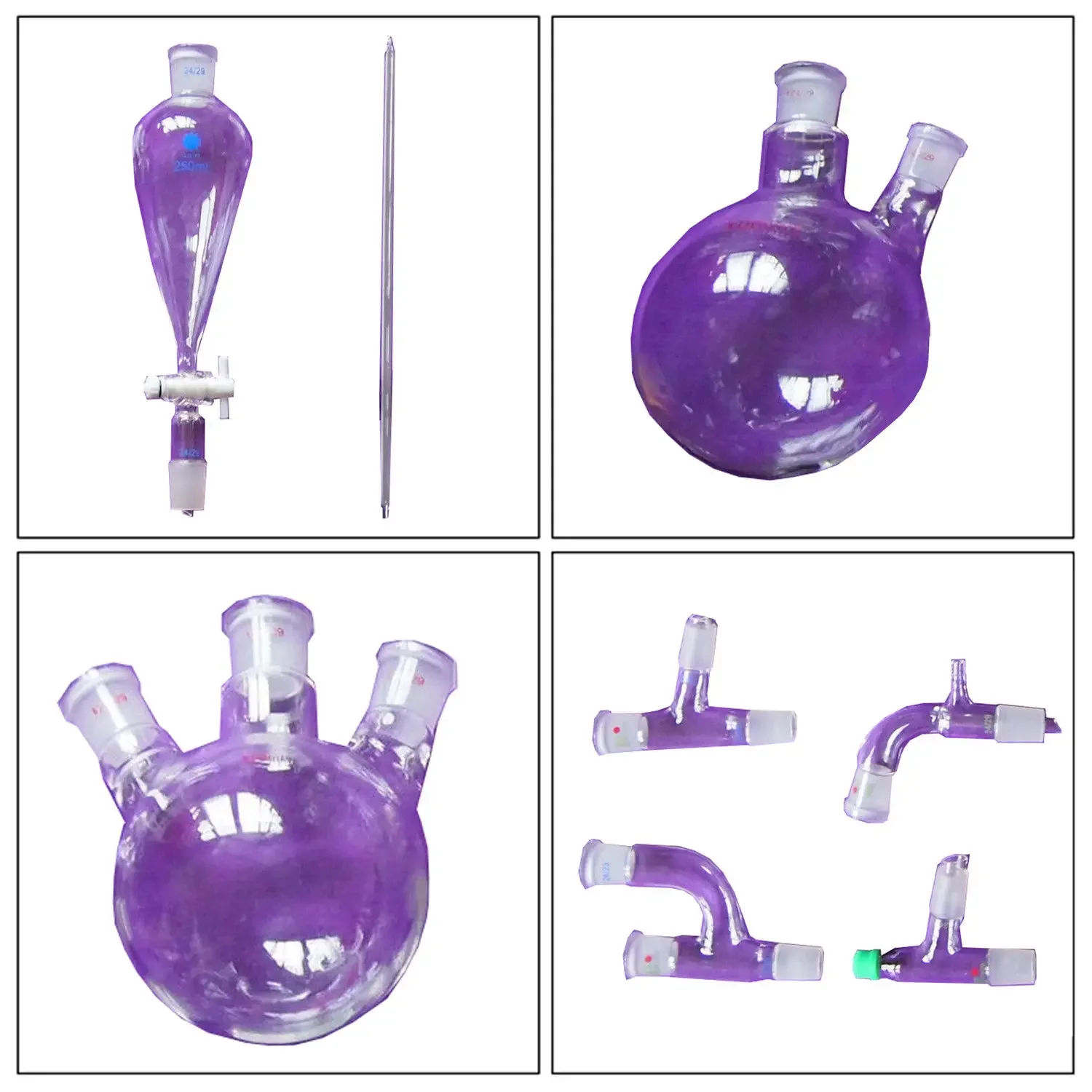 31 Pcs/set New Laboratory Essential Oil Steam Distillation Apparatus Glassware Kit Full Set w/Graham Condenser Thermometer