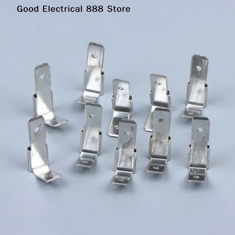 【GE】10/20/50PCS 6.3mm Double Piggyback Spade Connectors Tin-plated Brass Minimum Voltage Drop Wear And Tear Resistant Durable