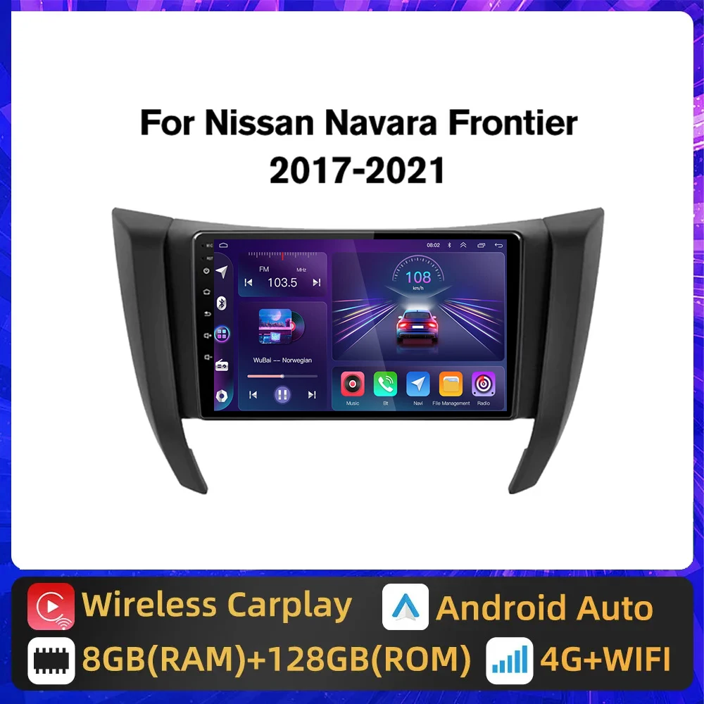 

Wireless CarPlay Radio For Nissan Navara Frontier NP300 4 D23 2014-2021 Android Auto Car Multimedia GPS DSP 4G Player Stereo