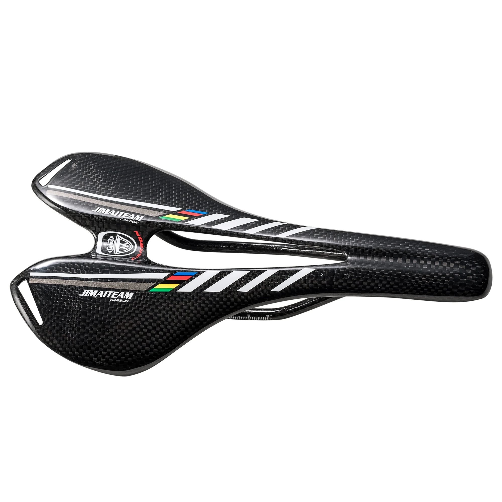 New JIMAITEAM bicycle full carbon fiber saddle, mountain bike, road bike seat, color gray label