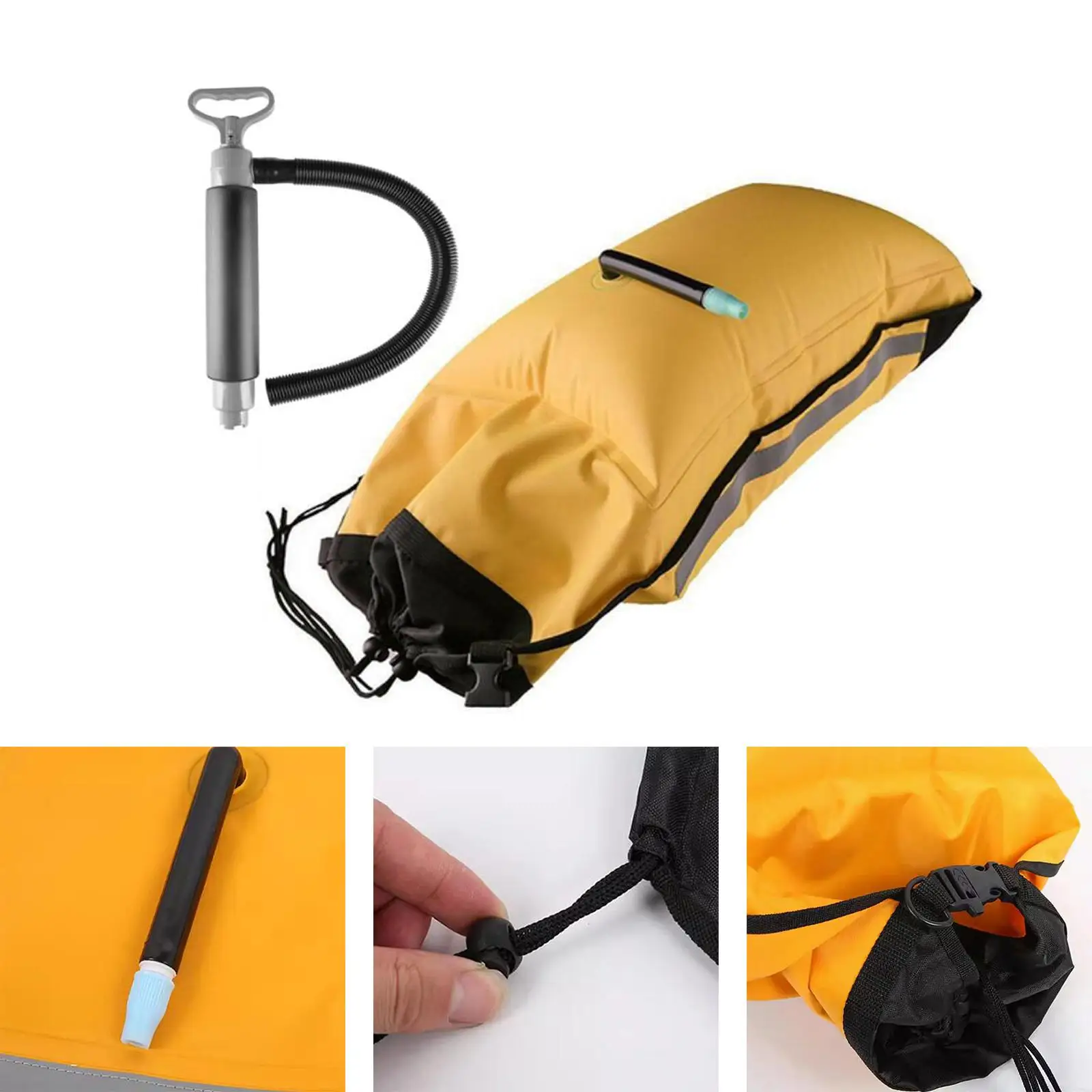 

Paddle Float Bag Manual Boat Pump Lightweight Sump Pump Bilge Pump for Kayak