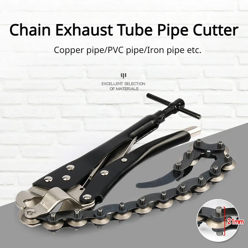 Chain Cutter Chain Exhaust Tube Pipe Cutter Multi Wheel Blade Tail Pipe Cutter Automotive Exhaust and Tailpipe Chain Cutter Tool