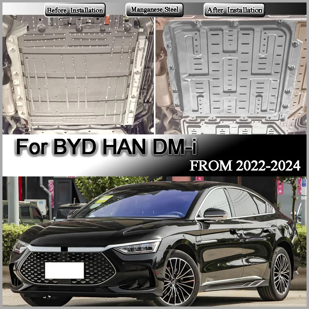 Front Rear motors Guards alloy battery Protection Device Accessories For BYD HAN DM-i 2022-2024 121KM Battery Protection Board