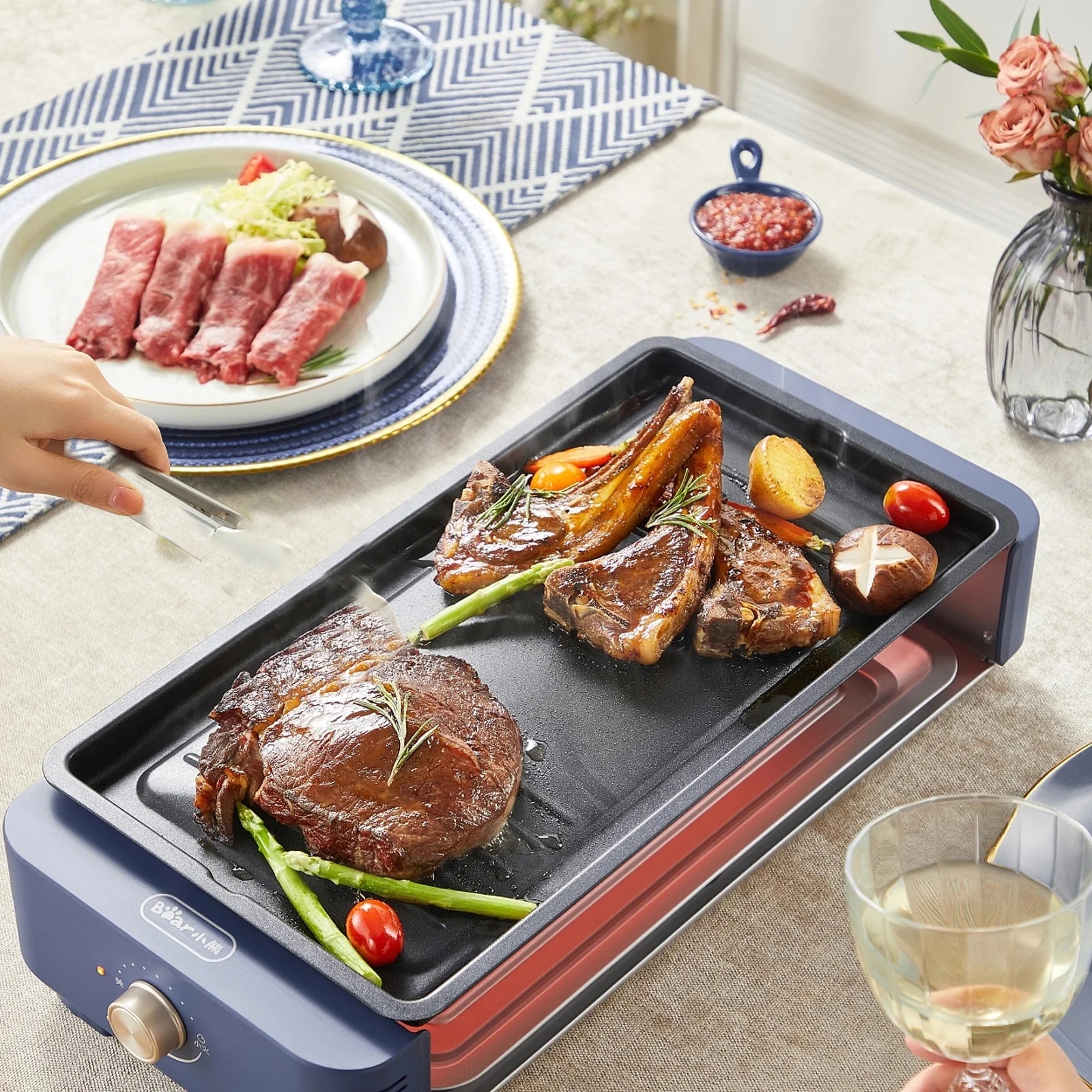 

Stainless Steel Bread Clip Food Tongs for Serving Cooking Kitchen BBQ Rose Gold