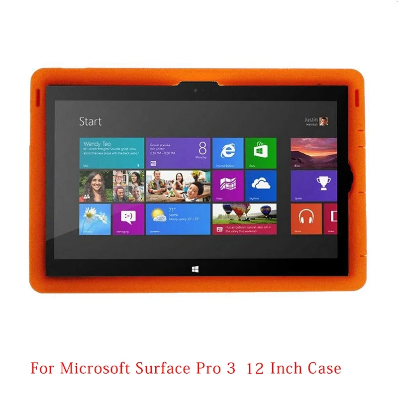 

MingShore For Surface Pro 3 Shockproof Soft Case Pro 3 12.0 Rugged Kids' Silicone Cover For Surface Pro 3 12.0inch Tablet