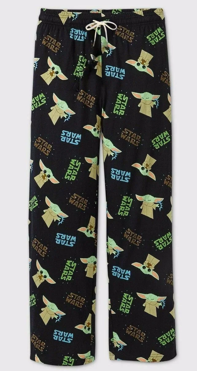Pijamas de Star Wars Baby Yoda 25-26, Pantalones Largos Casuales para Hombres, Mujeres y Niños, Verano