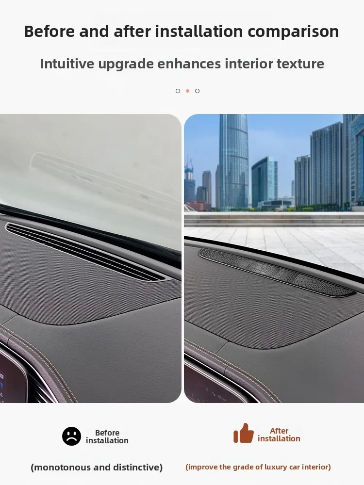 For Mercedes-Benz W167 GLE X167 GLS V167 GLE modified central control instrument panel speaker cover air outlet dust cover 2020+