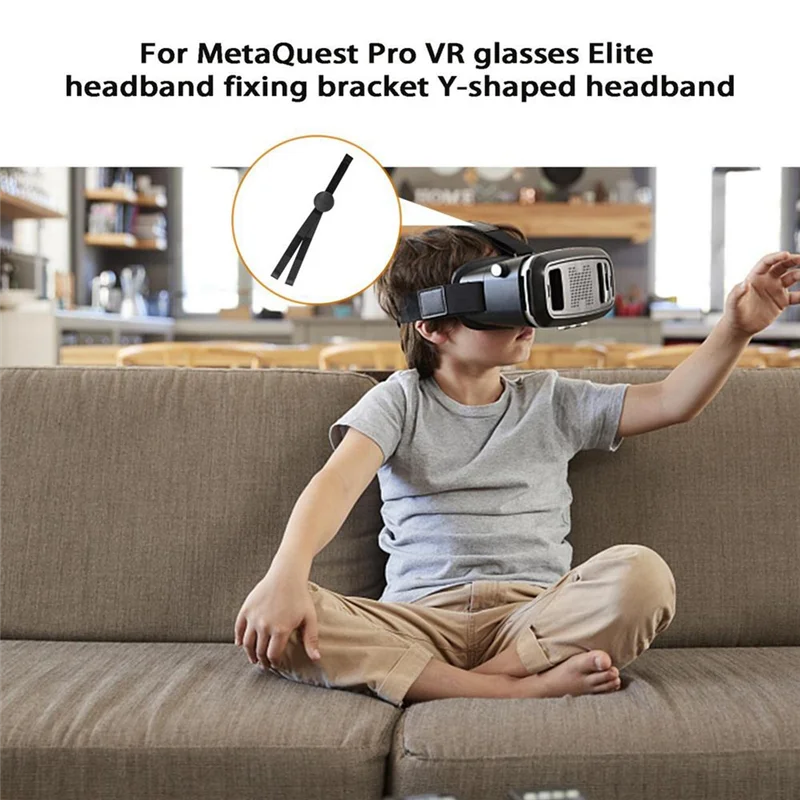 For Metas Quests Pro VR Glasses Headband Adjustable Y-Shaped Headrest Accessories Fixed Support Holder Nylon Straps