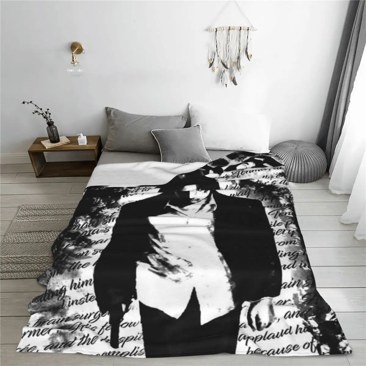 Johan Liberte Quotes Das Monster Blanket Bedspread On The Bed Soft Anime Blanket For Bed