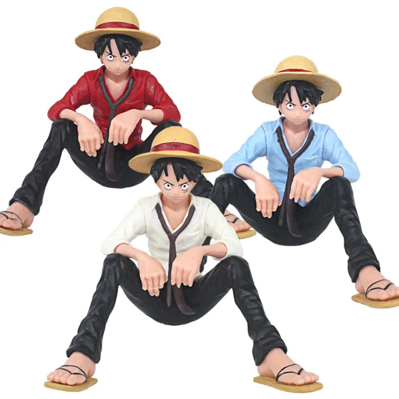 10cm One Piece Anime Figure Collectible Monkey Luffy Doll Action Model Decorative Ornament Children Christmas Gift Hobby Toys