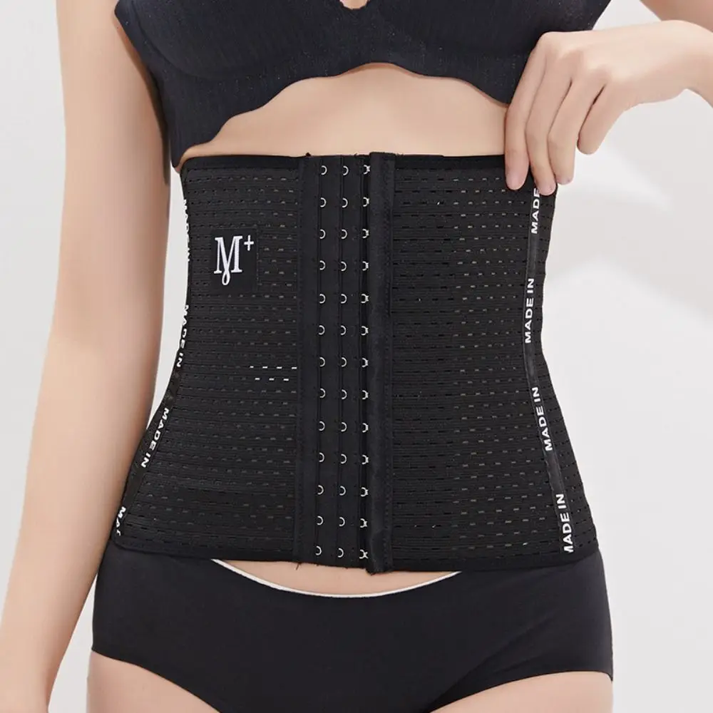 

Letter Tummy Control Shapewear 13 Row Buckles Anti-Roll Up Waist Trainer Shapewear Postpartum Recovery Modeling Strap
