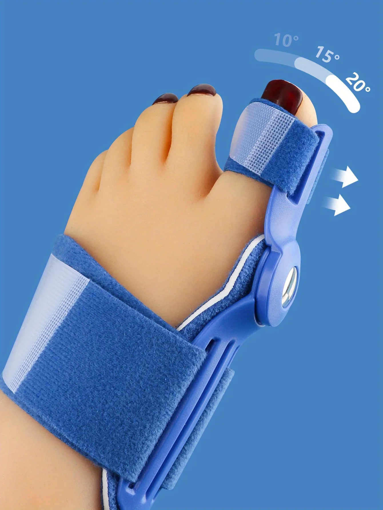 Big Toe Hallux Valgus Orthosis Day and Night Style Shoes for Men and Women with Overlapping Toes Big Toe Eversion Orthosis
