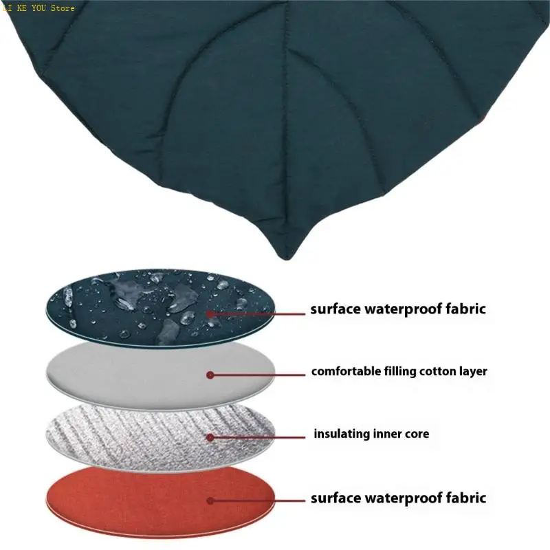 W3JE Cats Large Reversible Mat Cushions Bed Pad Cushion Bed Shaped Mat