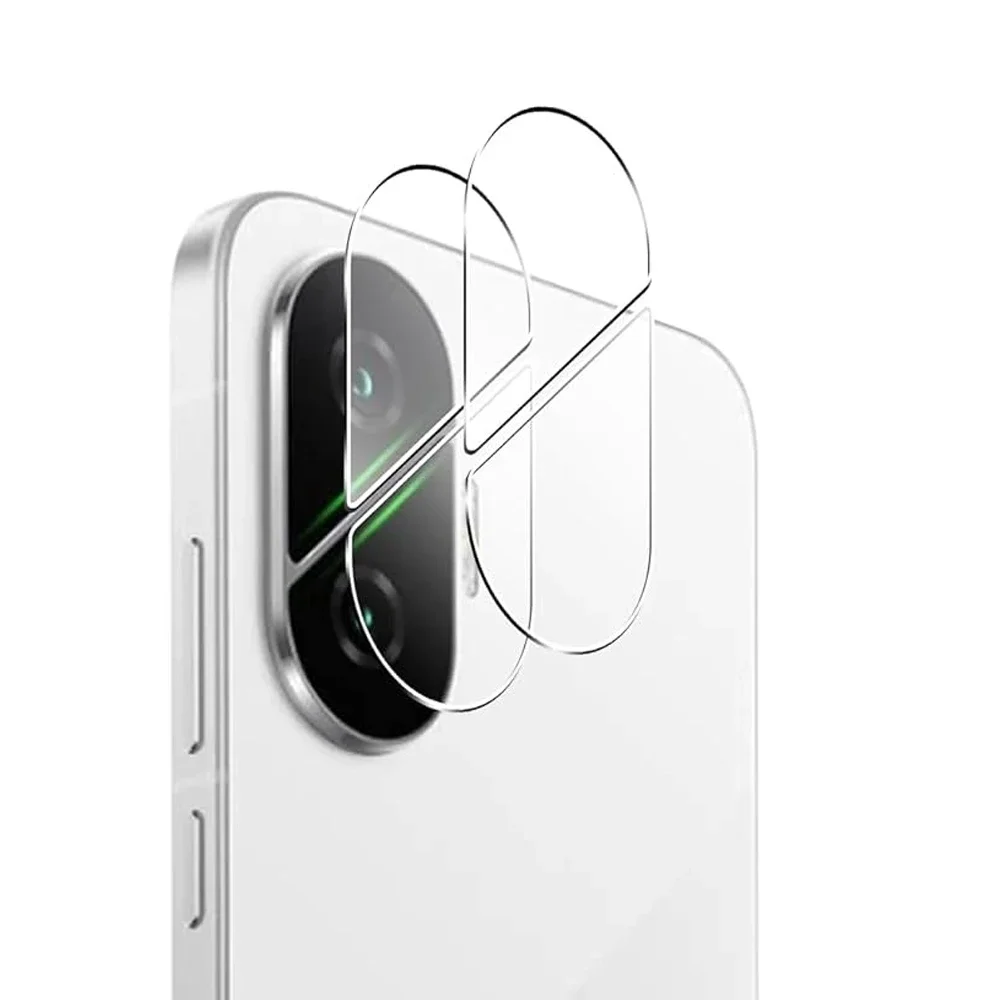 PocoF7 Case 2 قطعة ثلاثية الأبعاد منحني عدسة الكاميرا حامي الزجاج المقسى ل Xiaomi Poco F7 Little F7 F 7 PocoF 7 عدسة حامي الشاشة