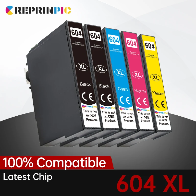 T604 Ink Cartridge FULL For Epson T 604XL T 604 XL Compatible XP 2200 2205 3200 3205 4200 WF 2910 2930 2950 Printer