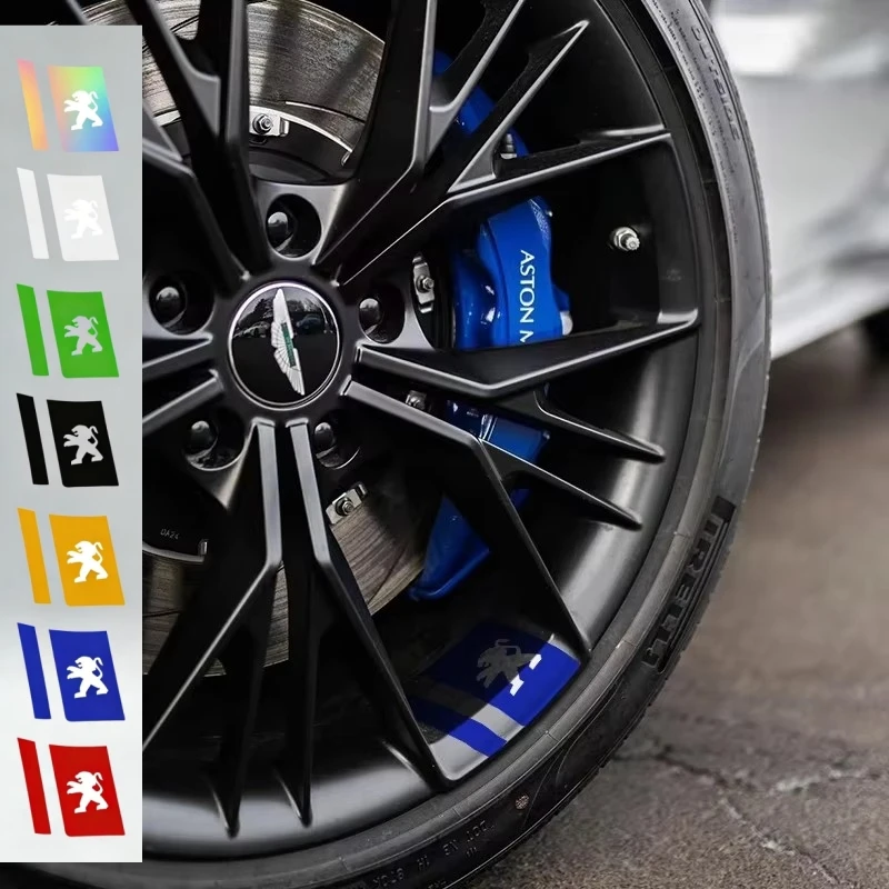 6 pegatinas para llantas de coche, accesorio decorativo para Peugeot 208 2008 308 3008 408 508 5008 4008 206 307 RCZ Expert Partner