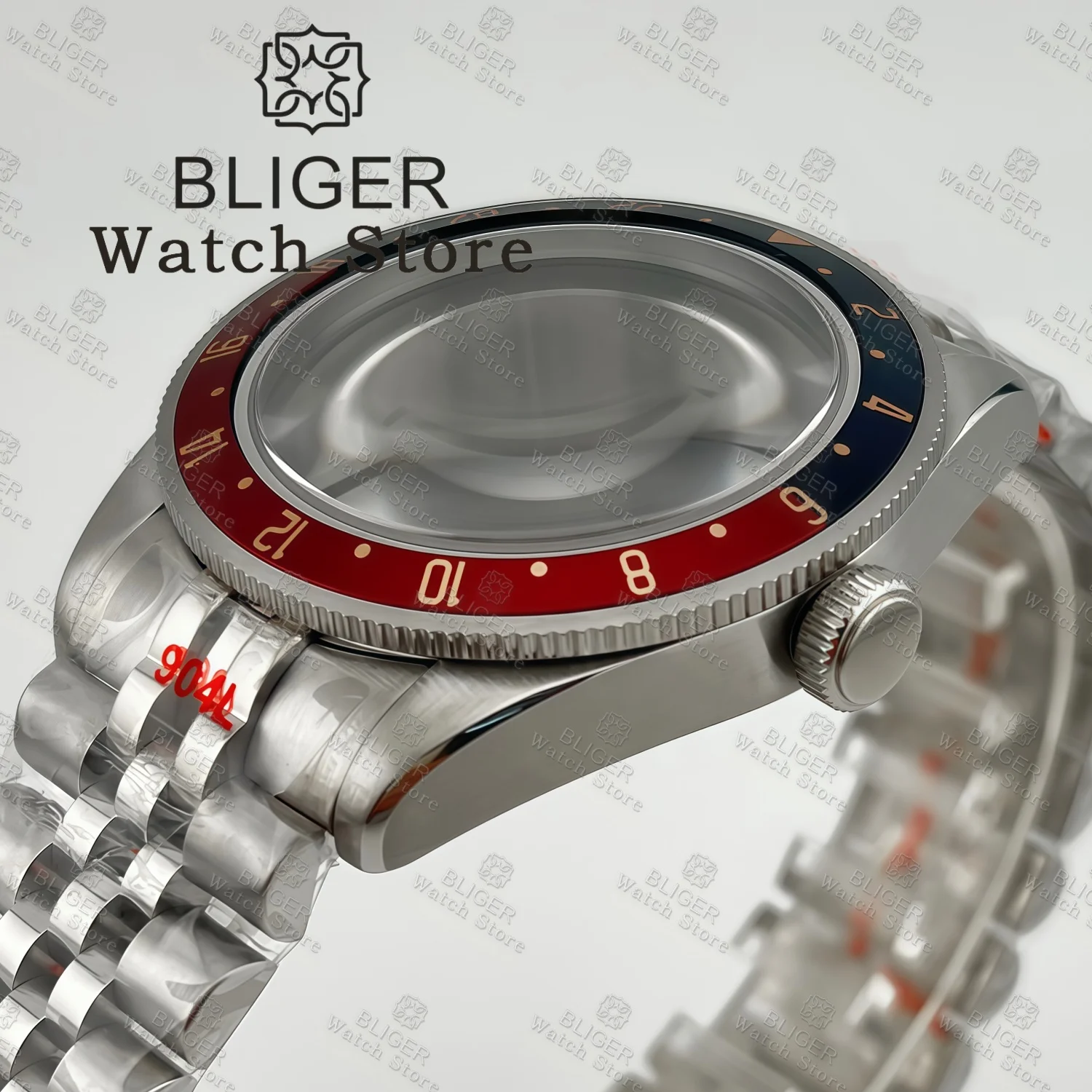 Корпус для часов BLIGER 39 мм BB58 браслет Jubilee винтовая коронка куполообразное сапфировое стекло подходит механизмов NH34 NH35 ETA2824 PT5000 Miyota DG