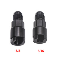1Pc Fuel Line EFI Adapter Fitting High Quality Black Fuel Adapter Fitting 6AN to 3/8\
